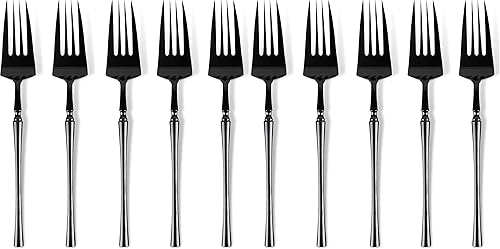 Miniatura 5 de Blue Sky Infinity Flatware - Tenedores desechables negros  32 unidades  Cubiertos de plástico duro para eventos y fiestas elegantes