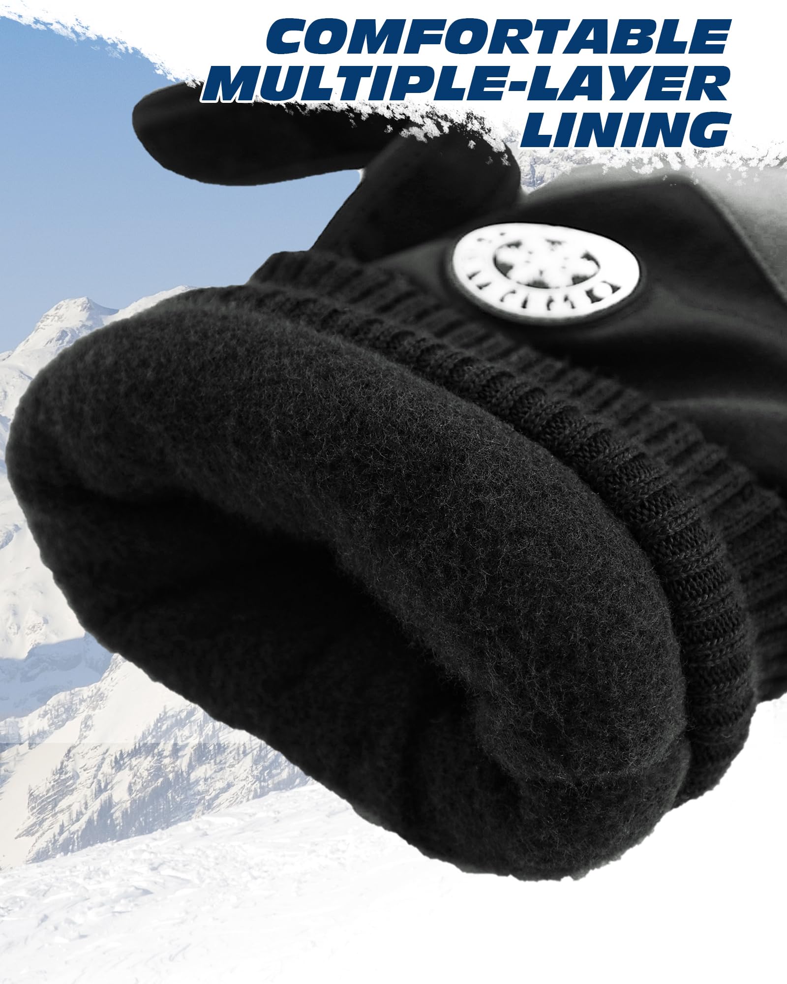 Waterproof Gloves Women Pleneal Winter Ski Gloves - Waterproof & Windproof With Touchscreen Fingers (Men/Women) Bike Gloves For Men Cycling