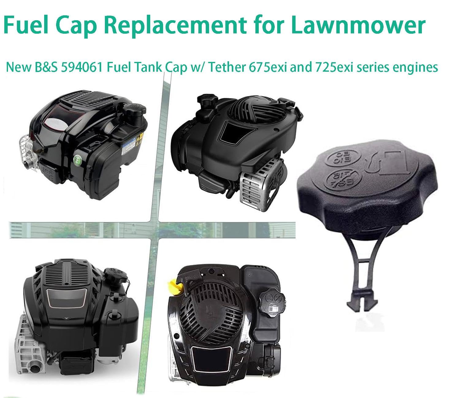 Gas Push Mower BuiBettFu 594061 BS-597414 84004416 Fuel Tank Cap