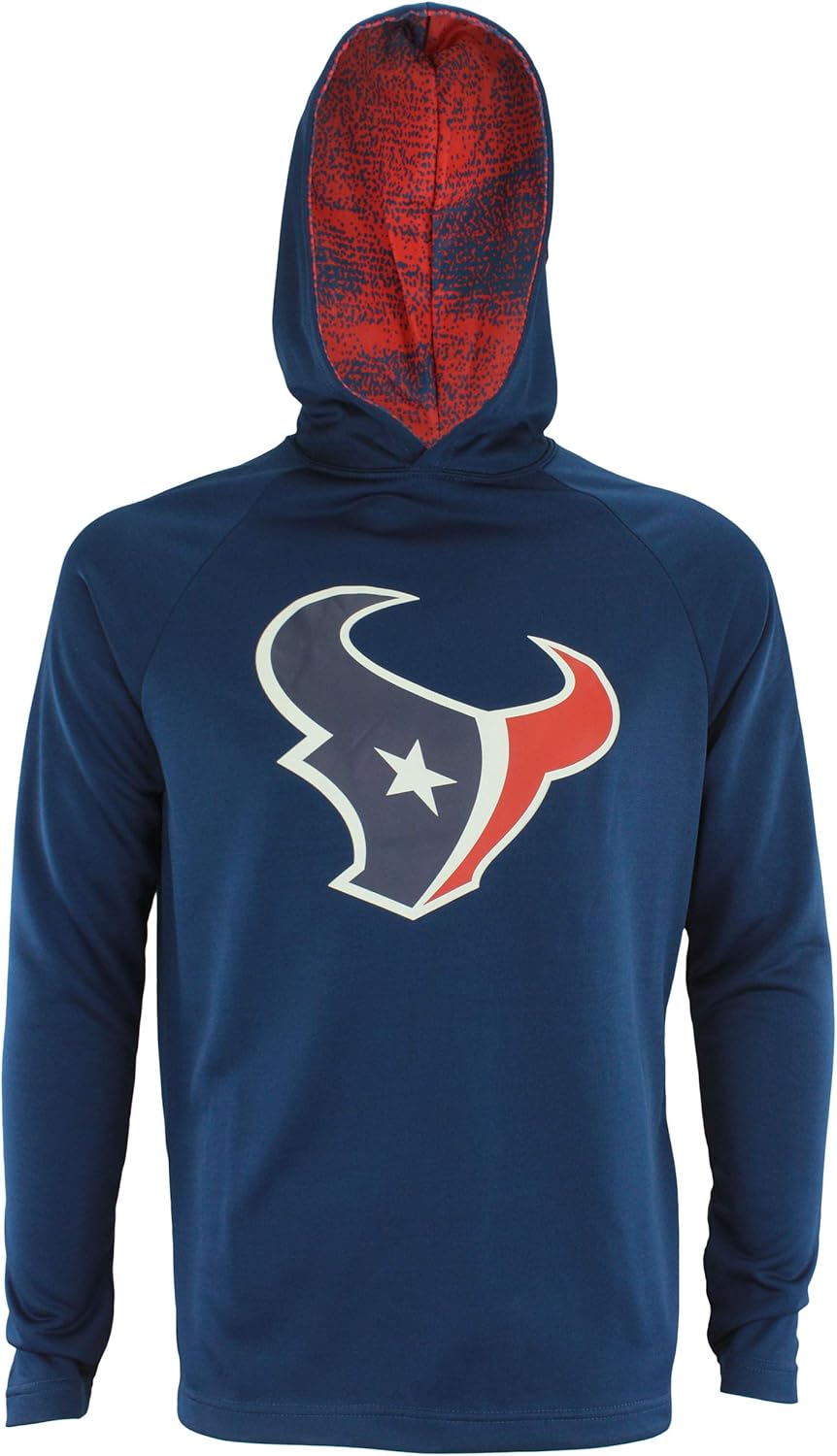 Zubaz NFL Men's Primary Logo French Terry Pullover Hoodie