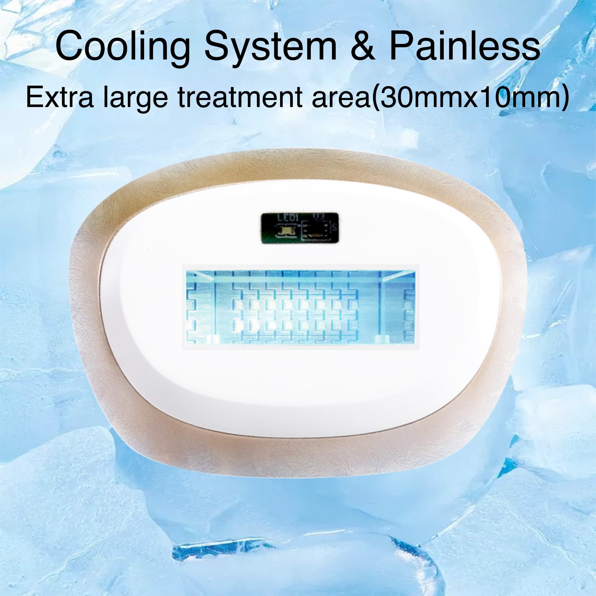 DermRays Depilazione laser a diodi 810 nm per donne e uomini, V4S per tinto 1-5, dispositivo per uso domestico approvato dalla FDA, sistema di depilazione ICE-Cooling, grandangolo