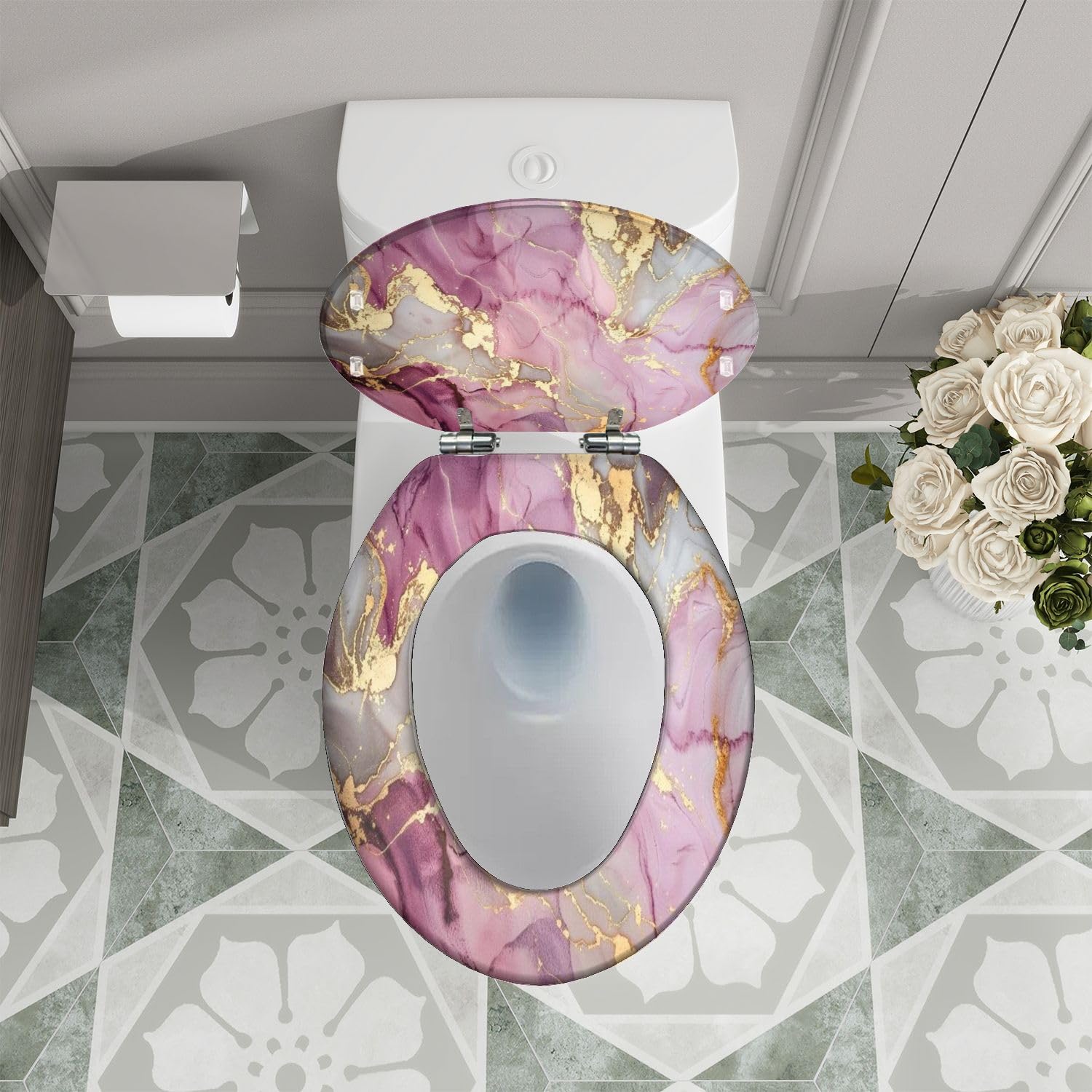 Langer WC-Sitz für Badezimmer