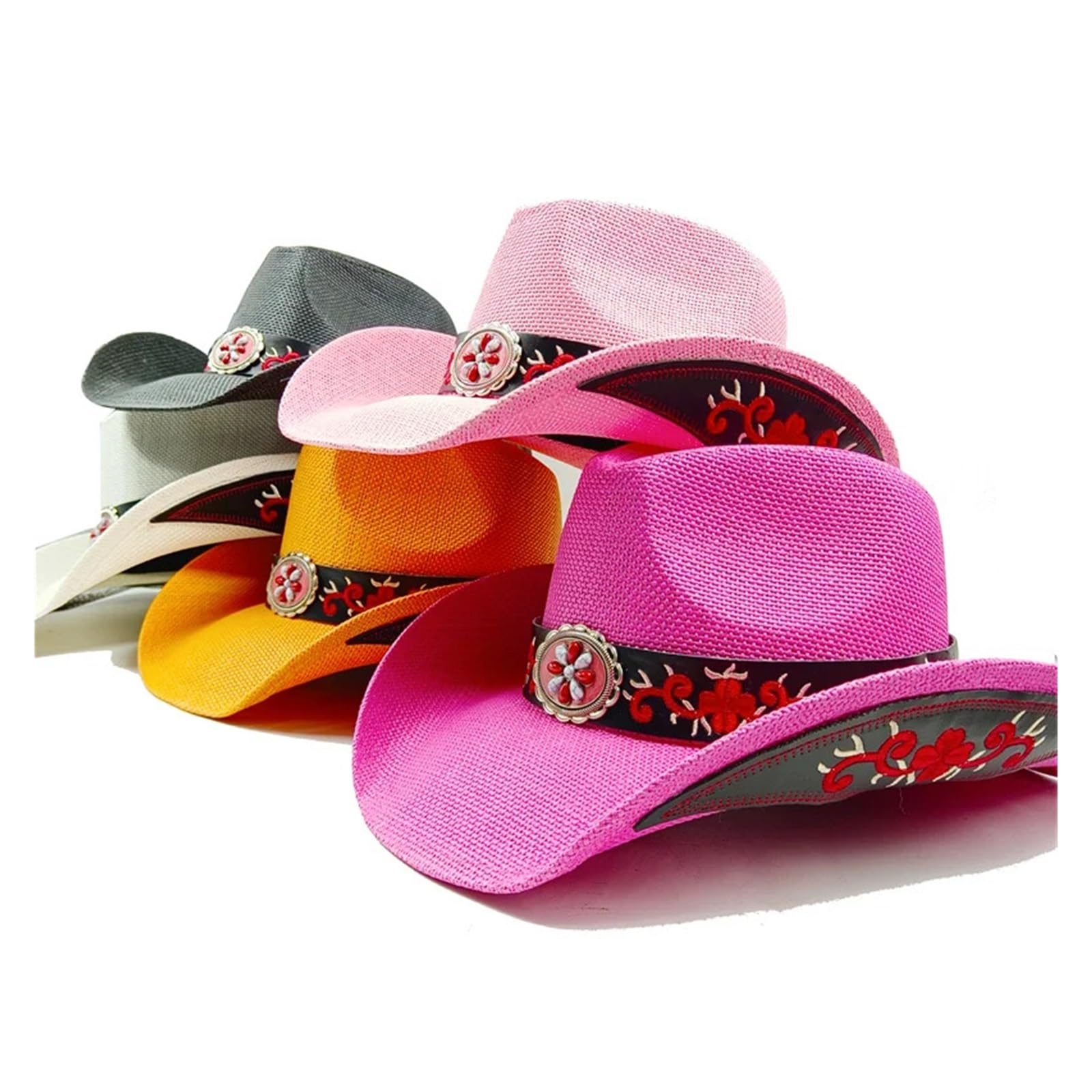 Sombrero Vaquero Hombre Sombrero de Vaquero for Hombres Verano Engrosado Papel Paja Occidental Jazz Sombreros al Aire Libre Viaje Playa Sol Sombrero