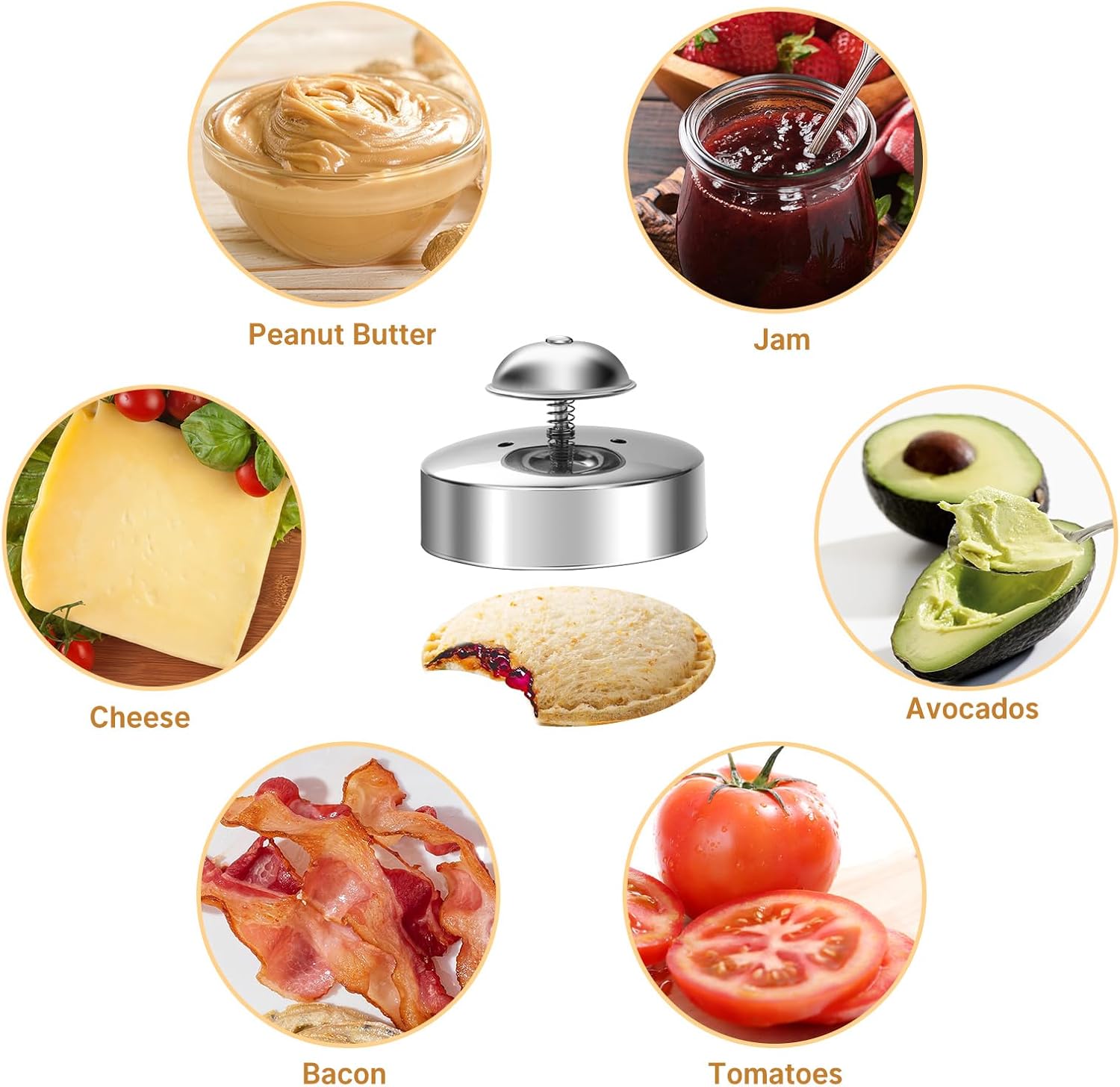 Sandwich Maker, Sandwich Cutters for Kids Lunch Create Delicious - Fun, Easy, and Stainless Steel - Perfect for Family Bonding and Picky Eaters - Save Time and Money!