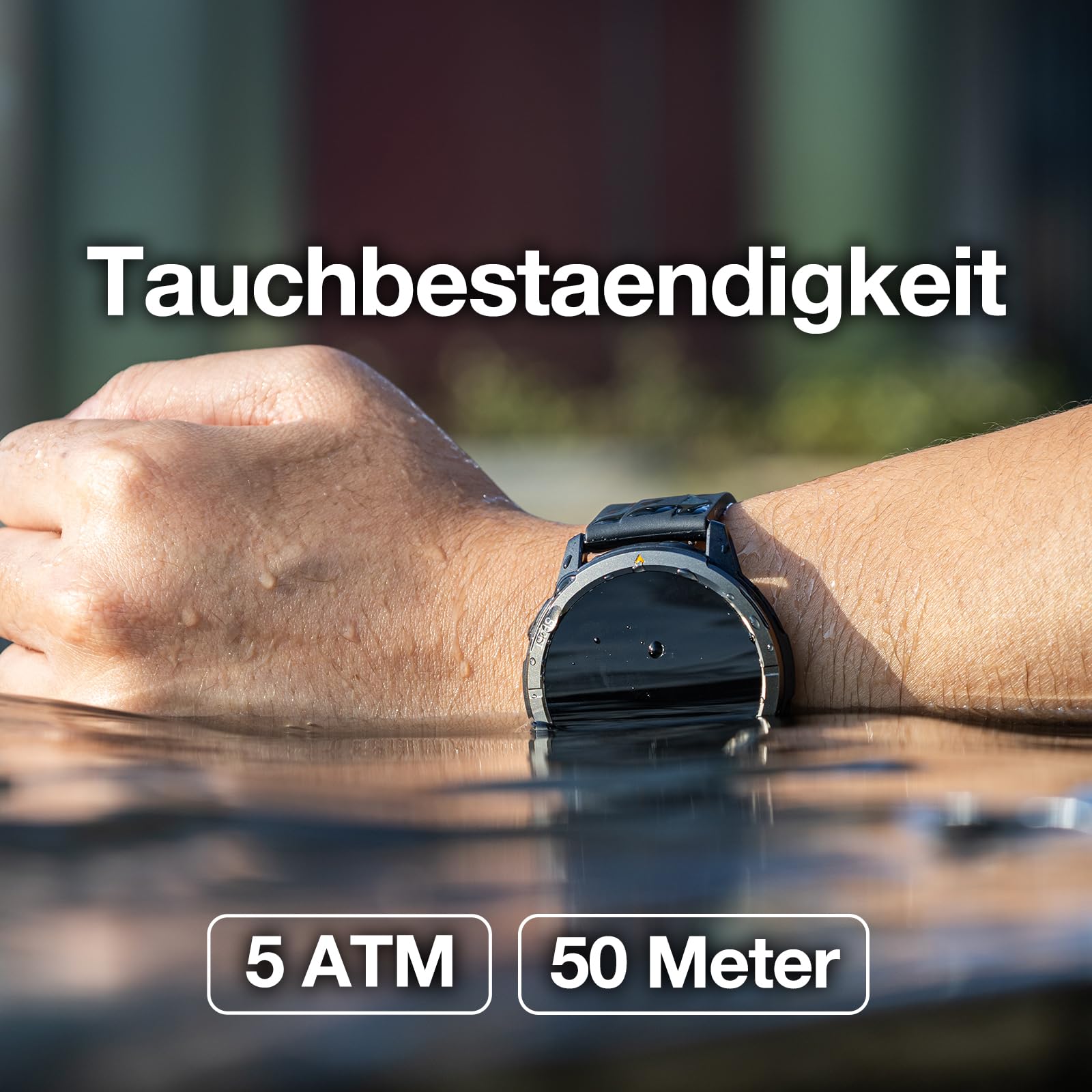AGM Legion 2026 Smartwatch Herren Damen mit GPS, 1,43" AMOLED, Outdoor Sportuhr 5ATM wasserdicht, Fitness Tracker mit Anruf, smart Watch mit magnetarmband