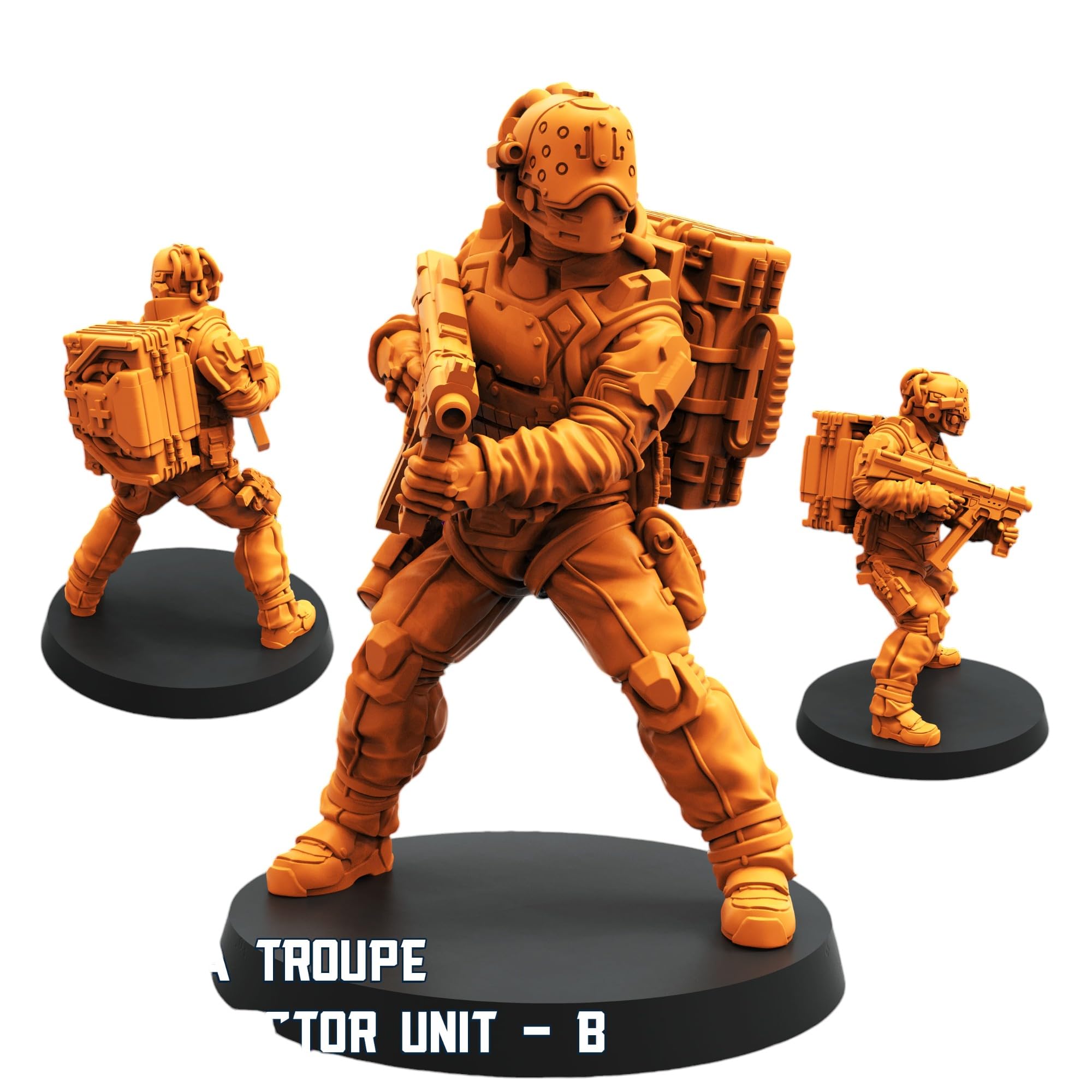 TYL | Trauma Team 2 | Gray Unpainted Miniature Fantasy Miniatures for War Gaming, RPG 32mm - Scale Figures, Detailed Tabletop Boardgame Accessories, Realistic 3D Miniature (D)