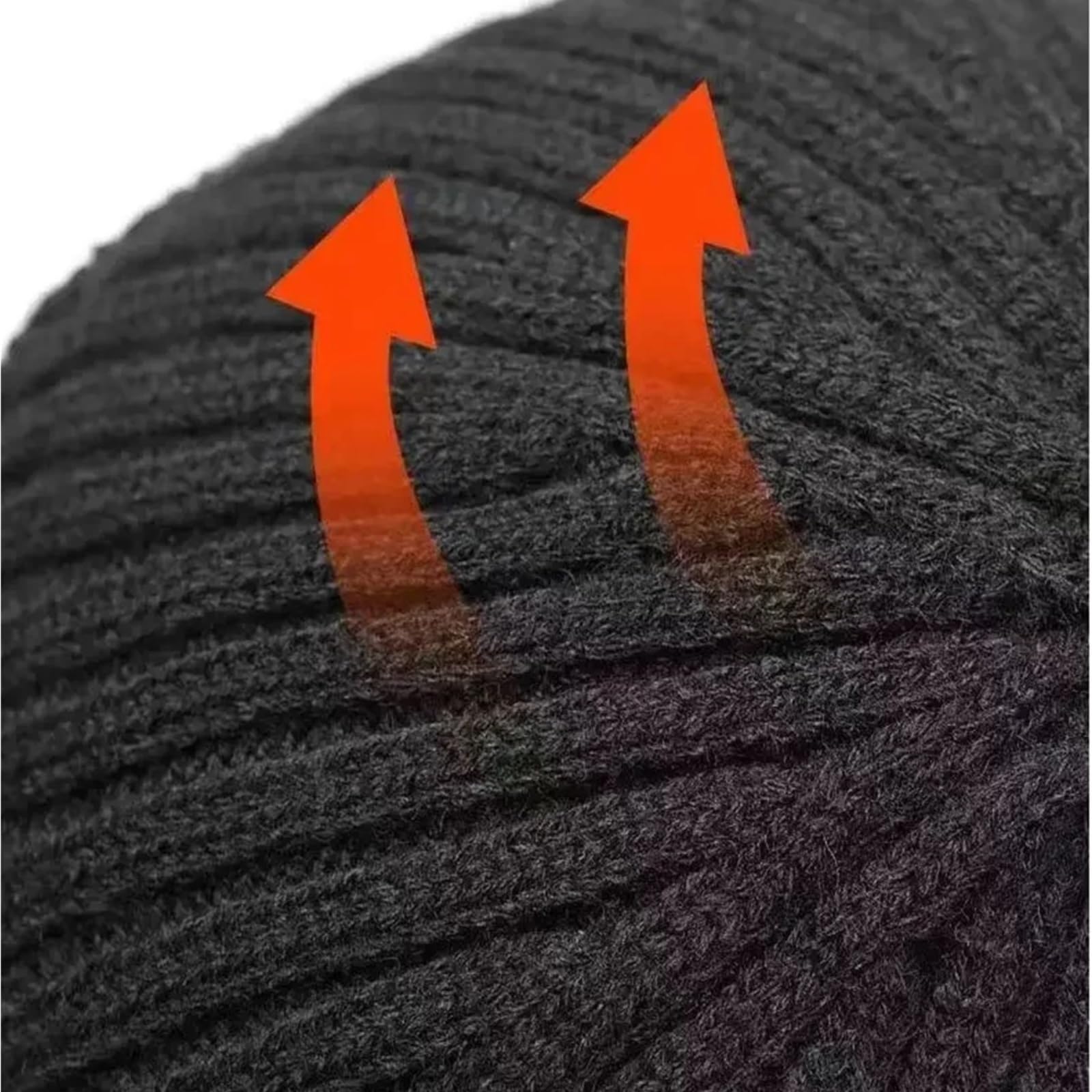 Cappello da uomo in peluche caldo lavorato a maglia con protezione for le orecchie Berretto sci ispessito in velluto a doppio strato for per Gita