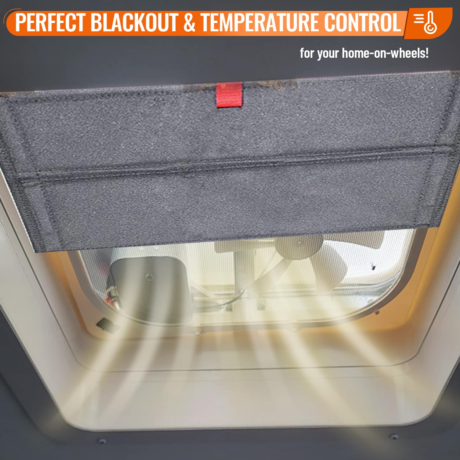 Housse de protection solaire magnétique isolante pour la plupart des ventilateurs MaxxAir, fantastique ventilateur, camping-car, 41 x 41 cm (gris)