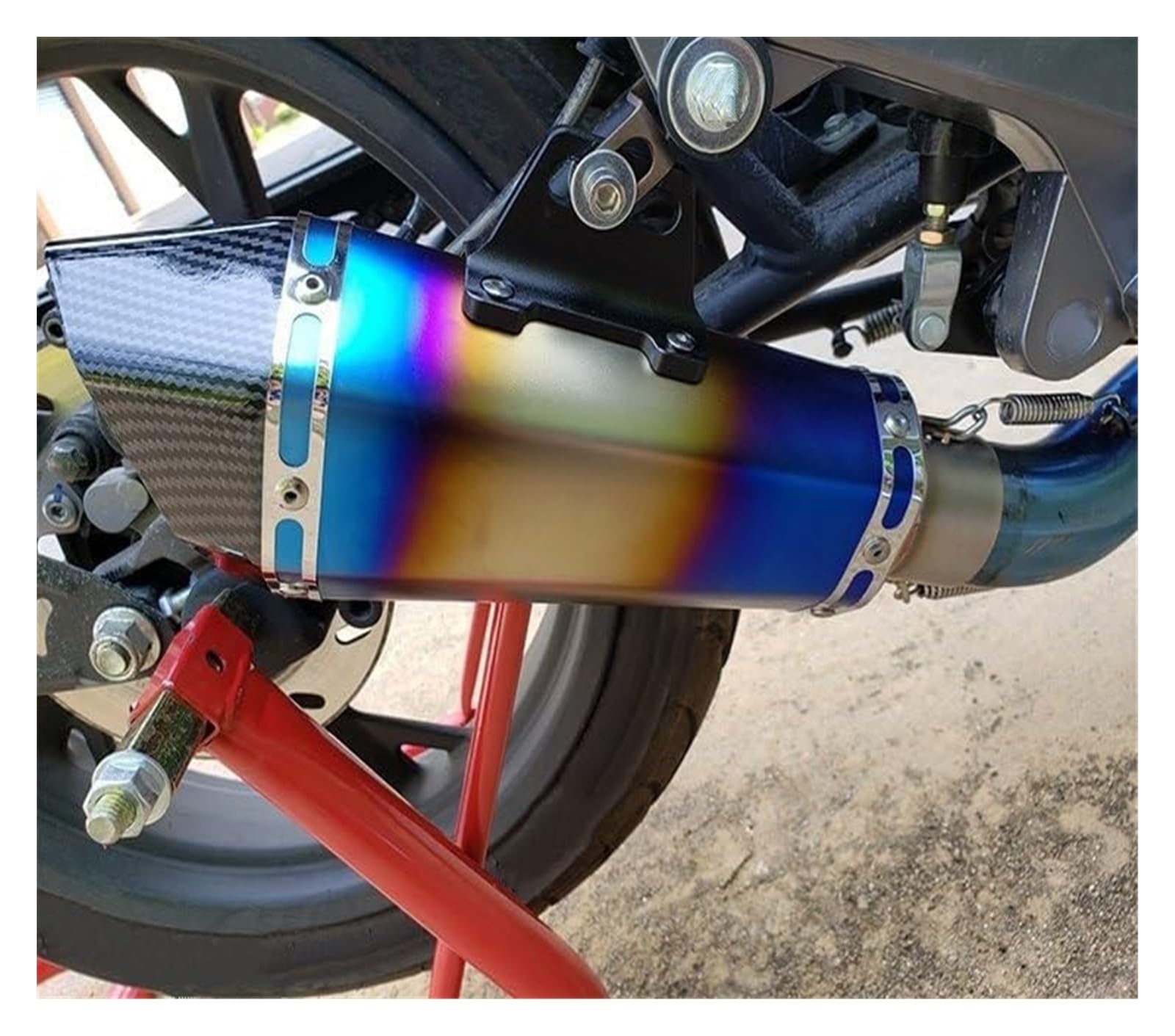 Terminali di Scarico per Moto per Y&amaha FZ1 R6 R15 Universale 51mm Silenziatore Tubo di Scarico Moto Db Killer Tubo di Scarico Moto(1)