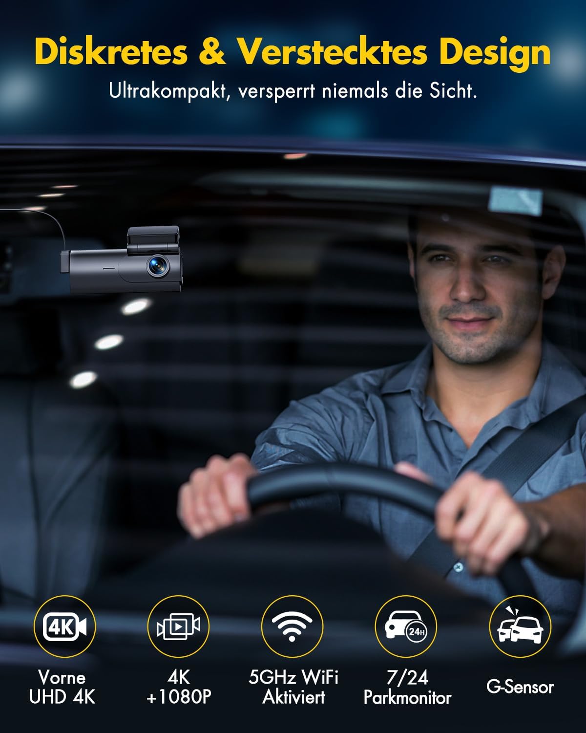 Contents of the GKU Dashcam package