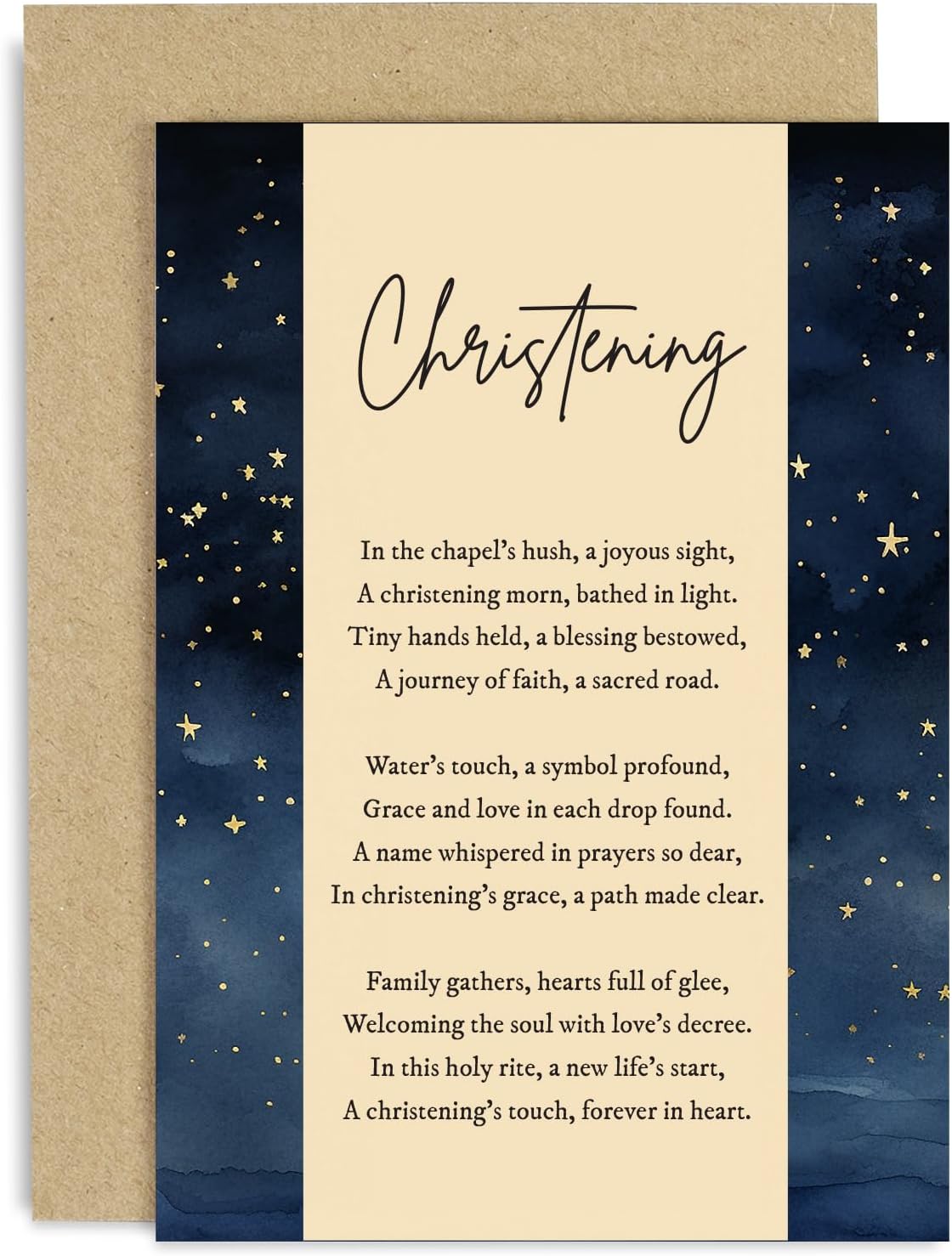 Old English Co. Christening Card for Boy or Girl Unique Christening