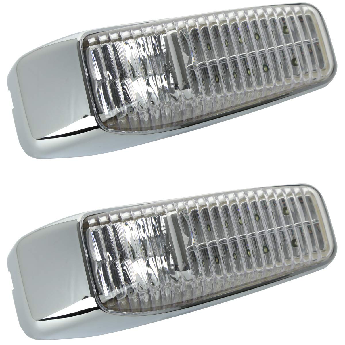 Amazon.co.jp: 18 LED 汎用 ドア サイドマーカー ランプ クリアレンズ