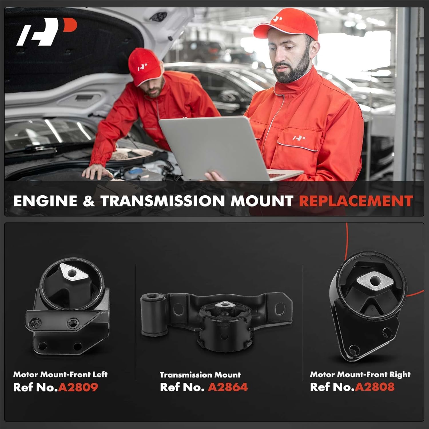 A-Premium 3PCS Engine Motor Mount and Transmission Mount Kit Compatible with Jeep ZJ Series Grand Wagoneer 1993 1994 1995 1996 5.2L, Automatic Transmission Only