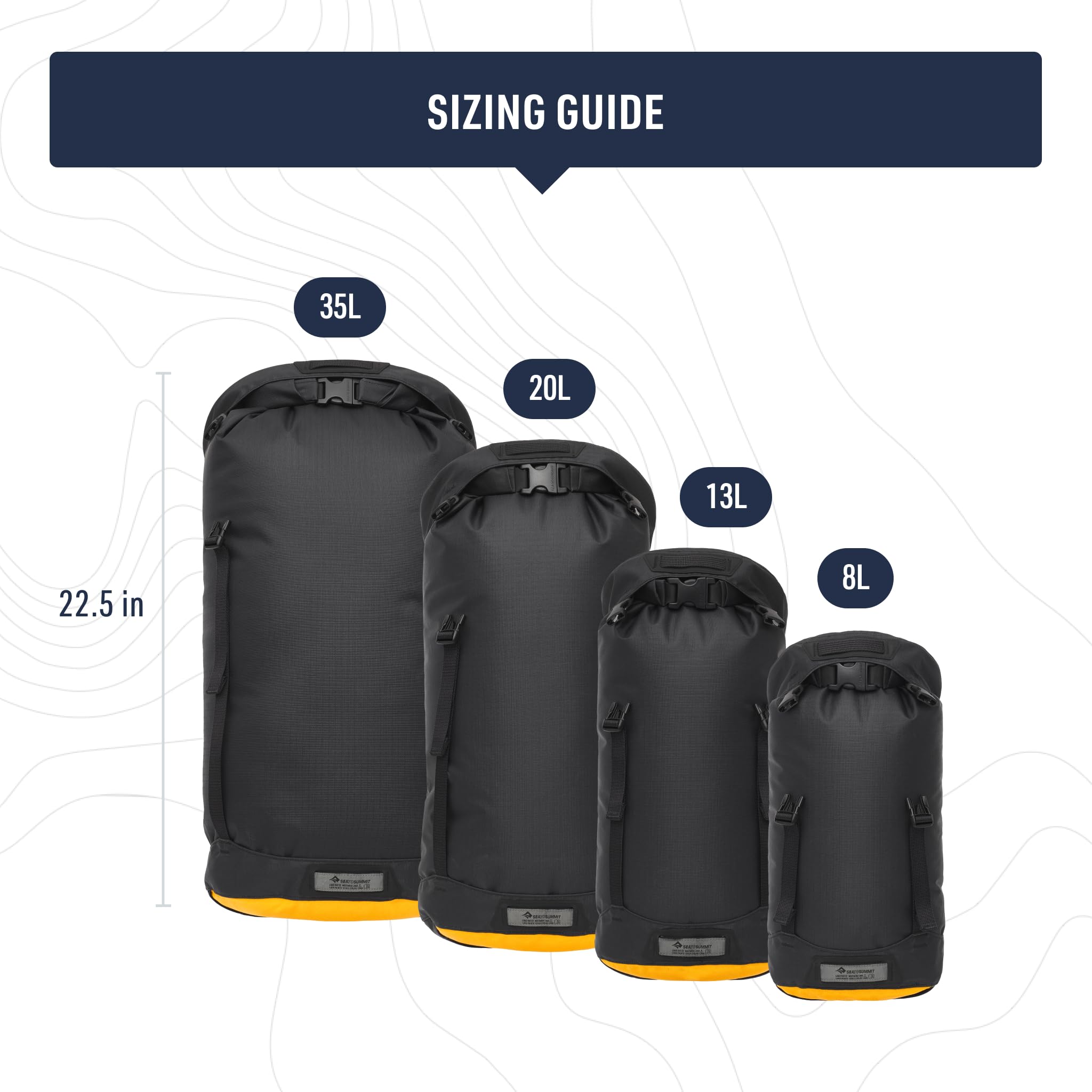 Sea to Summit Evac Heavy Duty Compression Dry Bag 8L Jet Black