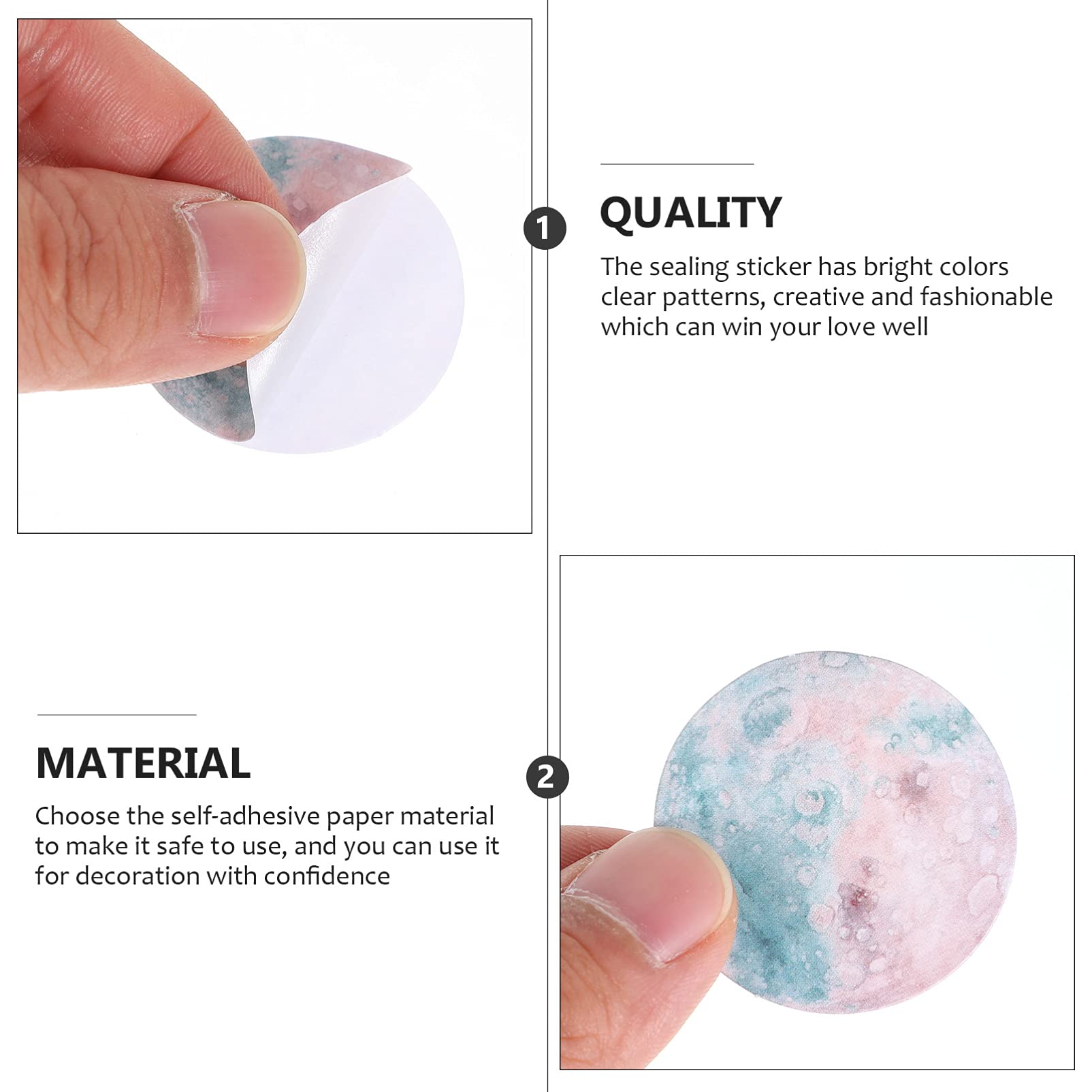 jojofuny 3 Set Adesivi Decorativi Per Diy Per Scrapbook E Facili Applicare E Sicuri Per Amanti Del Scatole*3