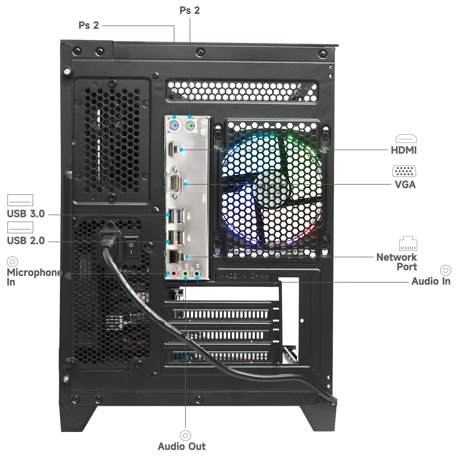 Amazon.com: LXZ Desktop PC Ryzen 7-5700G, 16G DDR4 RAM, 1TB