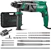 STANEW SDS Plus 950W Wired Hammer Drill 0-1150RPM/5100BPM with 4 Functions and Safety Clutch, 360° Rotating Handle, Variable Speed, Concrete, Steel, Wood