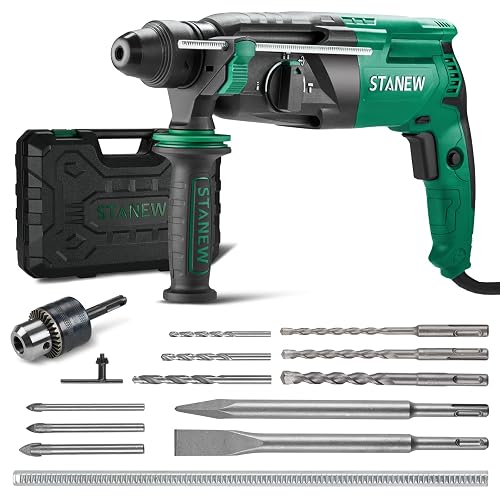 STANEW Marteau Perforateur Filaire SDS Plus 950W avec 16 Accessoires,