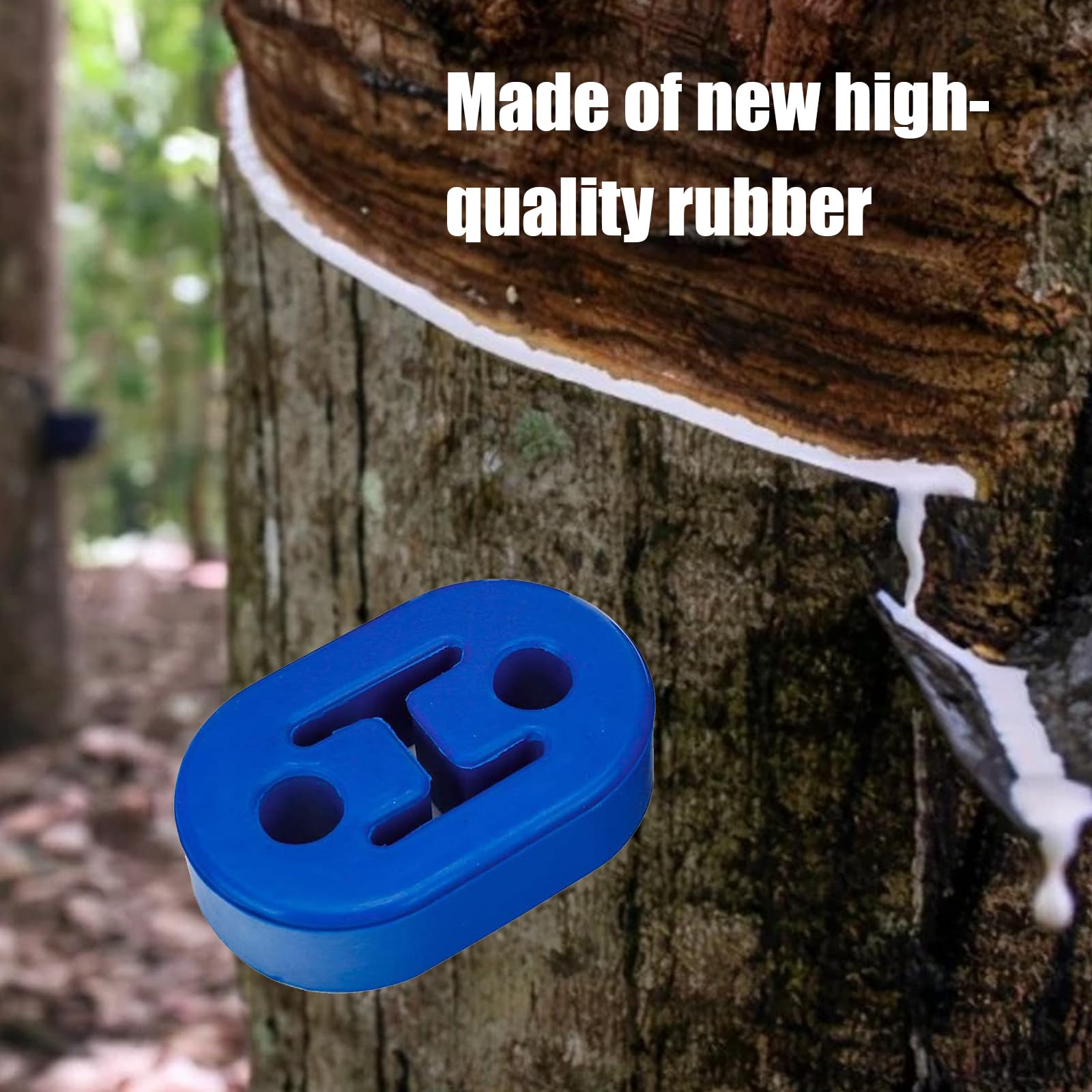 4 PCS Car Exhaust Pipe Support Bracket Rubber Dual-hole Exhaust System Muffler Suspension Ring Lifting Lugs Accessories to — view 6