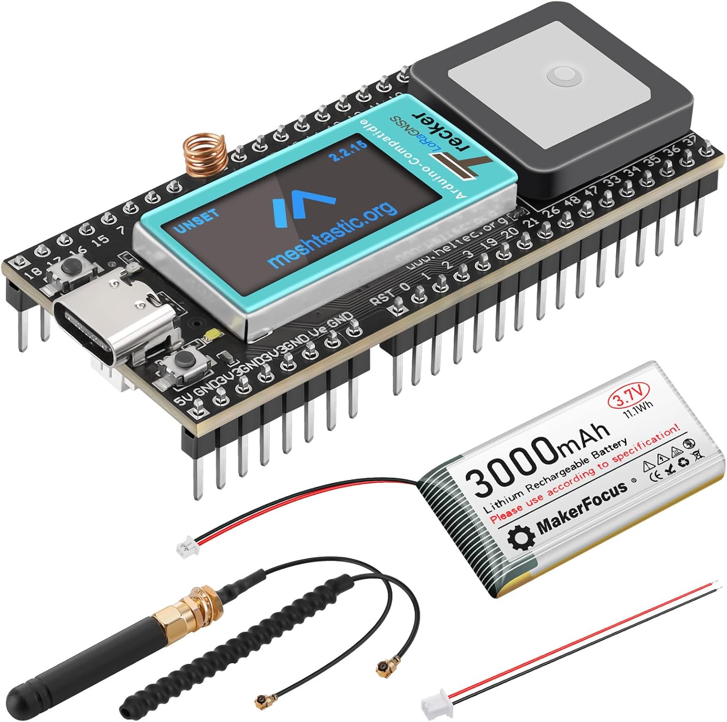 MakerFocus Wireless Tracker with 3000mAh Battery Integrated