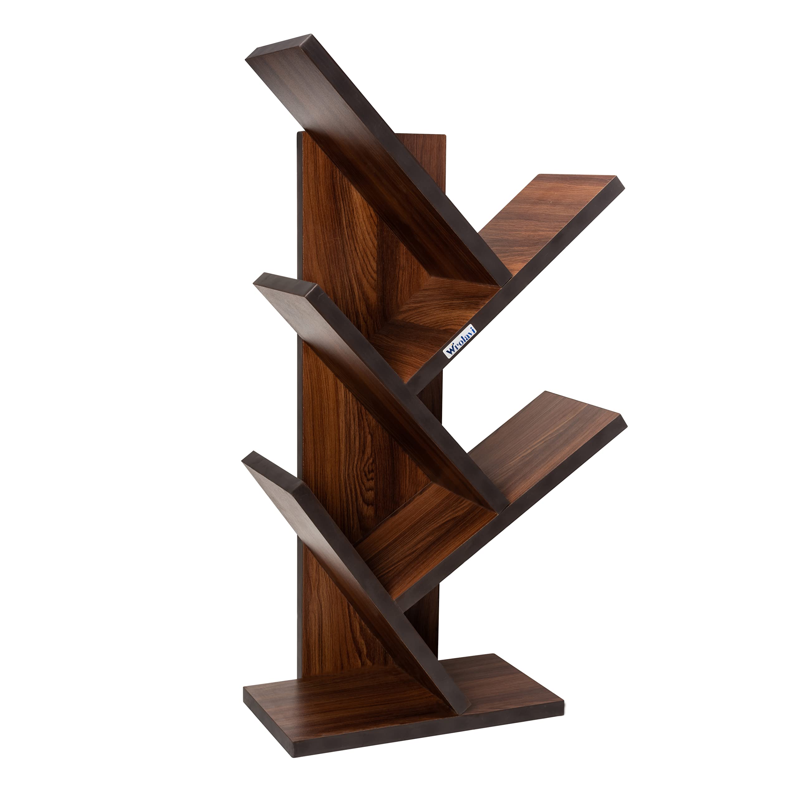 Buy Wrolavi® Wooden Book Rack, Space Saver Engineered Wood Book Shelf