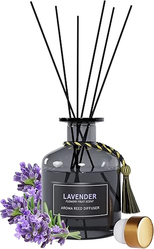 Miniatura 2 de Difusor de varillas  Difusor de lavanda, aroma de habitación de flores, difusor de fragancia de aceite de aromaterapia constante en botella de