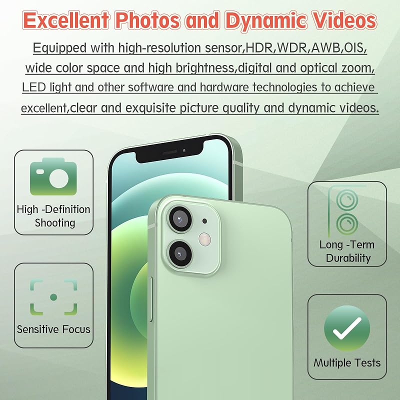 Set cameră foto spate RongZy pentru iPhone 12, piesă de schimb cu cablu flexibil și unelte incluse