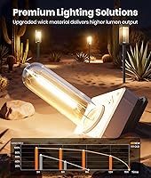 Vista 2 de Luces solares para caminos al aire libre, paquete de 8 luces solares brillantes, encendido/apagado automático, impermeables IP65, luces solares