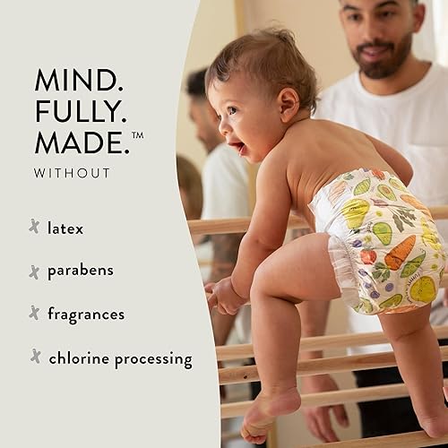 Miniatura 7 de The Honest Company Clean Conscious Diapers Plant-Based Sustainable Cactus Cuties and Donuts Club Box Size 3 16-28 lbs 68 Count