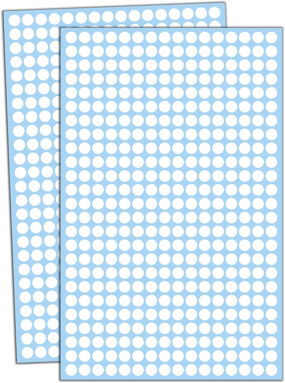 6000 Pack 1/4" Small Dot Stickers Round Labels White