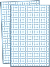 6000 Pezzi, 8mm Bollini Adesivi Colorati Etichette - Bianco