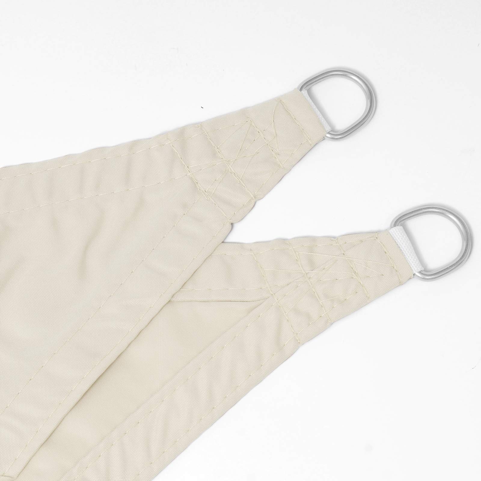 Laneetal Voile d'ombrage 4x6 mètres rectangulaire en PES Auvent pour Jardin terrasse Anti-UV Toile Solaire résistant Beige