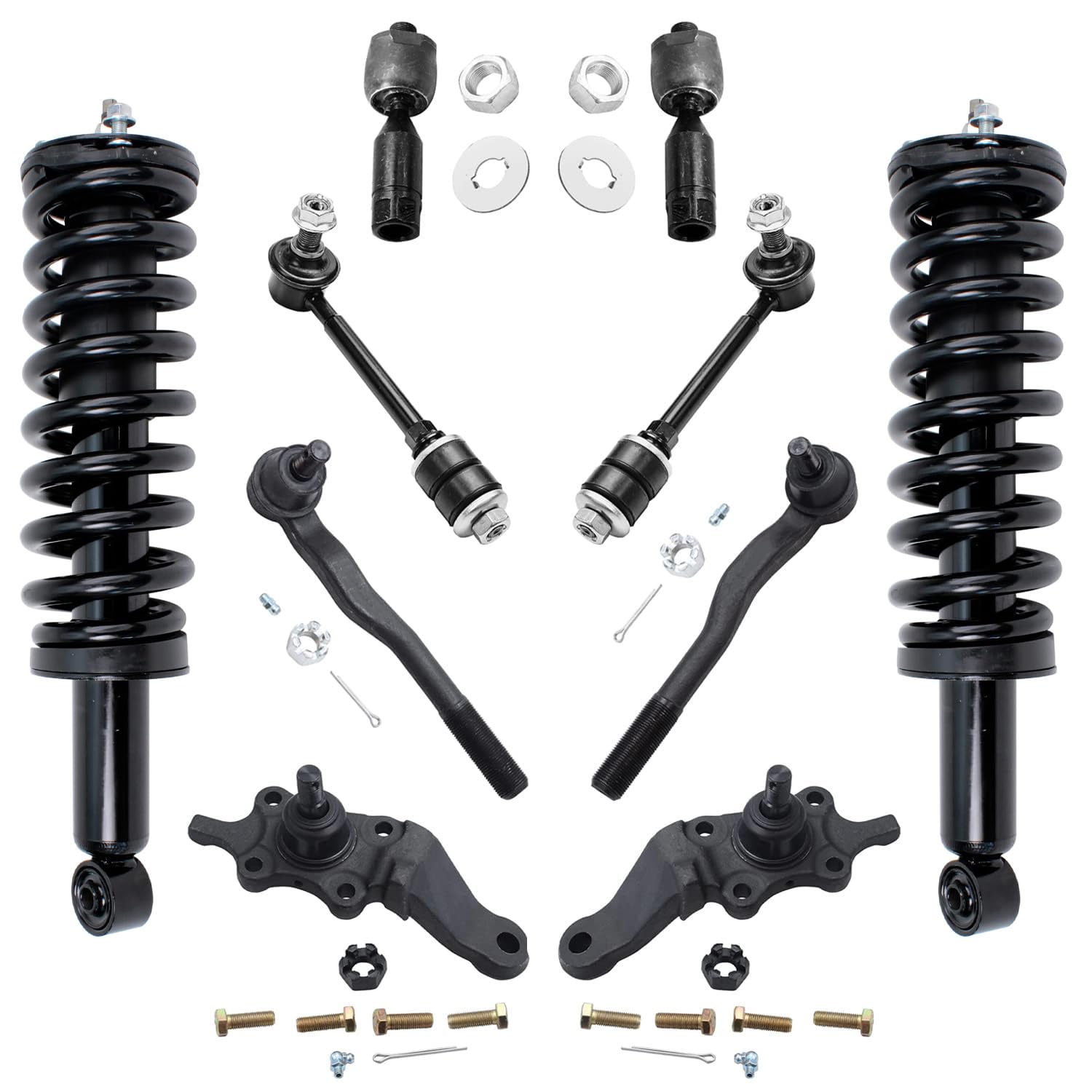 Detroit Axle - 4WD Front 10pc Struts Kit for 96-02 Toyota 4Runner