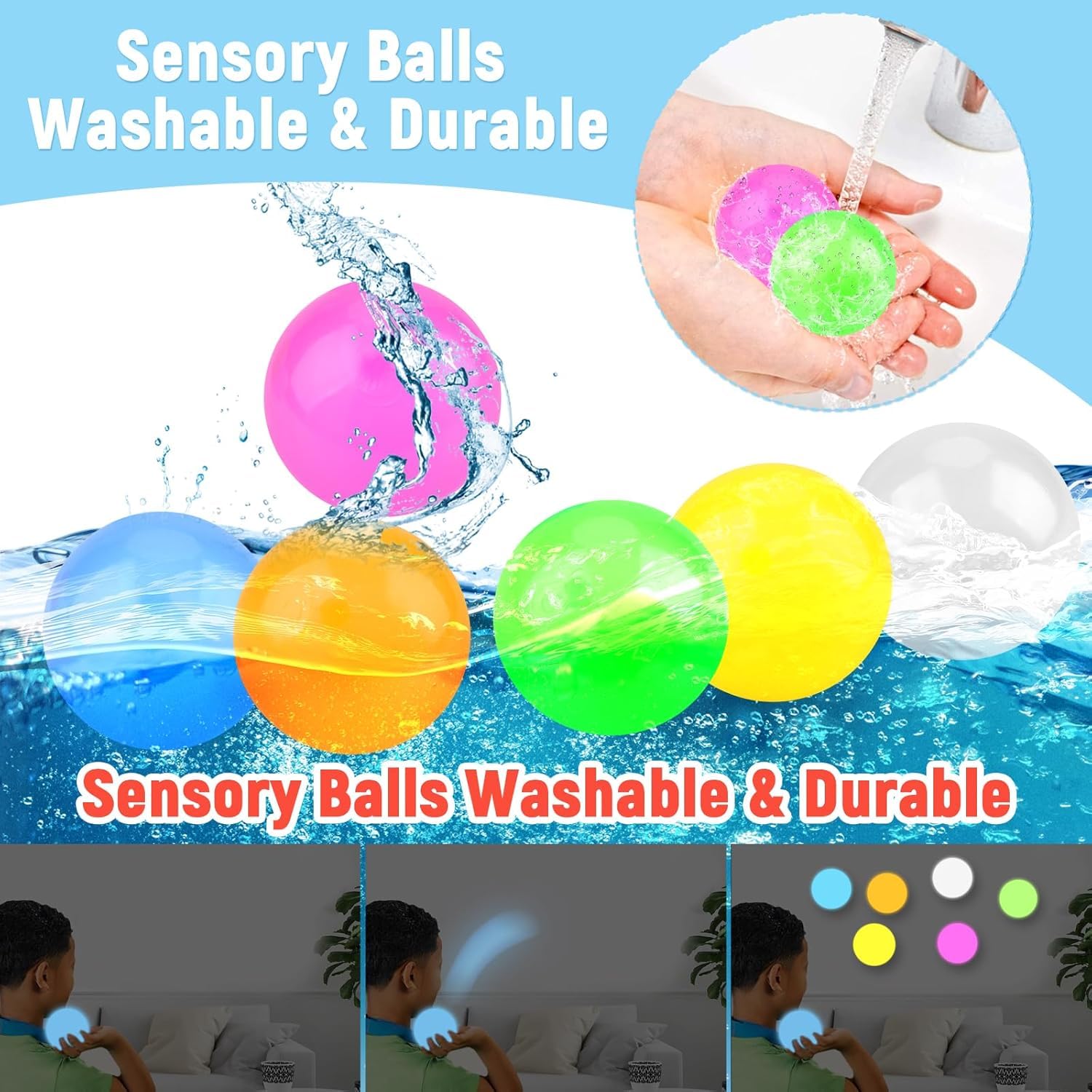 Cool Stuff Under 10 Pounds Glow In The Dark Sticky Balls - 6 Pack ...