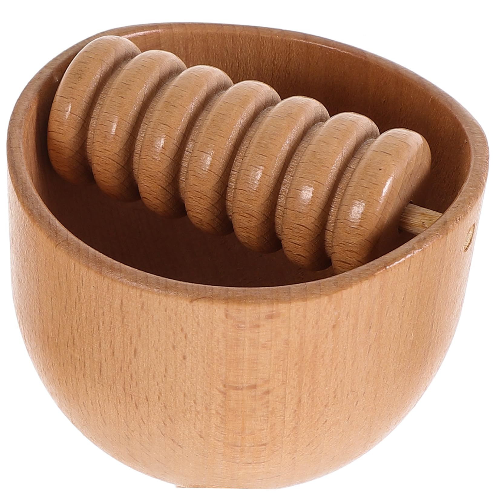 2 Stück-pack Holz Handmassage Roller im Becher Design Ergonomisch und Dehnend zur Rückenmuskulatur Entspannung und Faszienmassage Zuhause