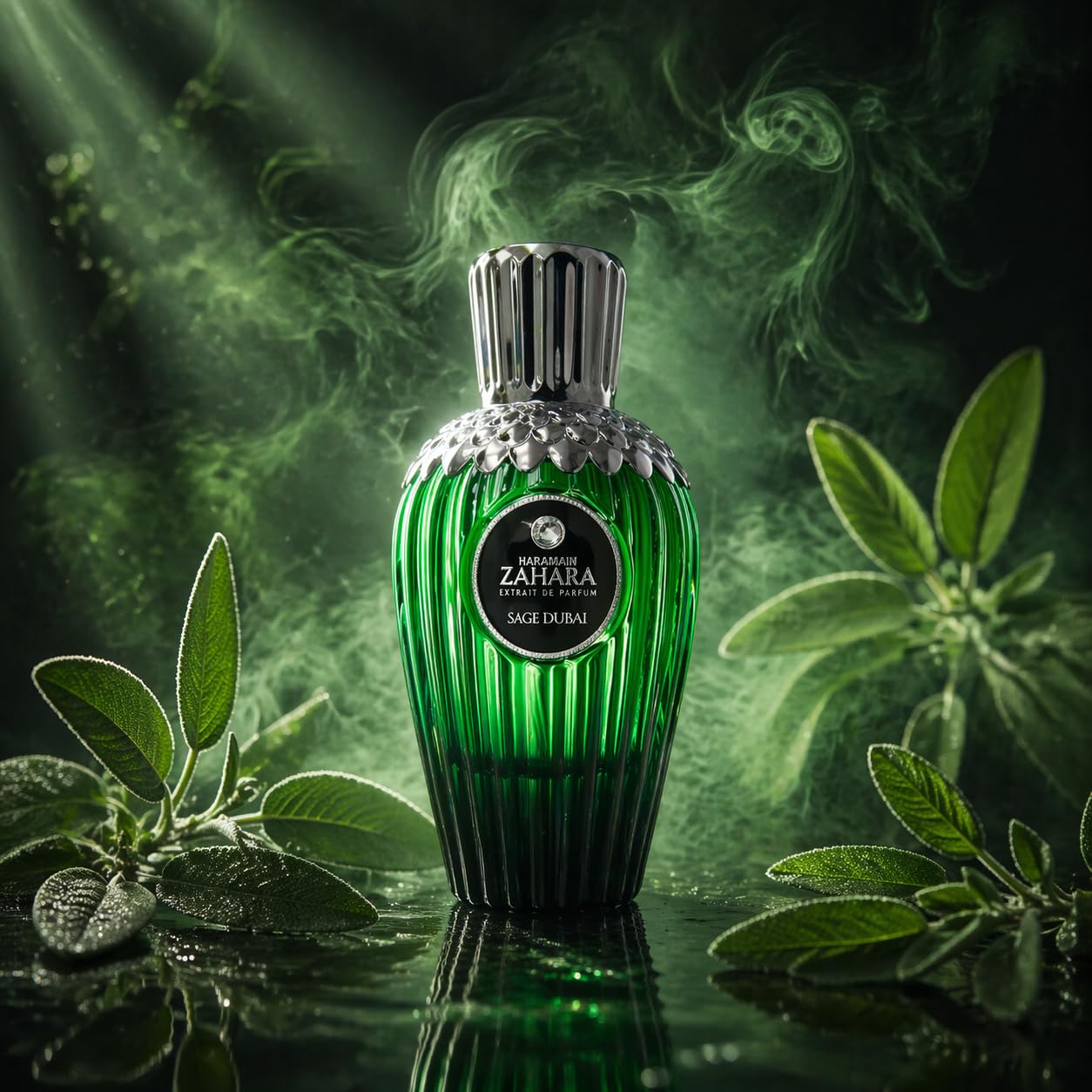 Al Haramain Zahara Sage Dubai Extrait De Parfum 100 ml | Perfume de mujer fresco y radiante | Floral claro con matices suaves y cálidos | Aroma elegante de larga duración | Botella de lujo lista para