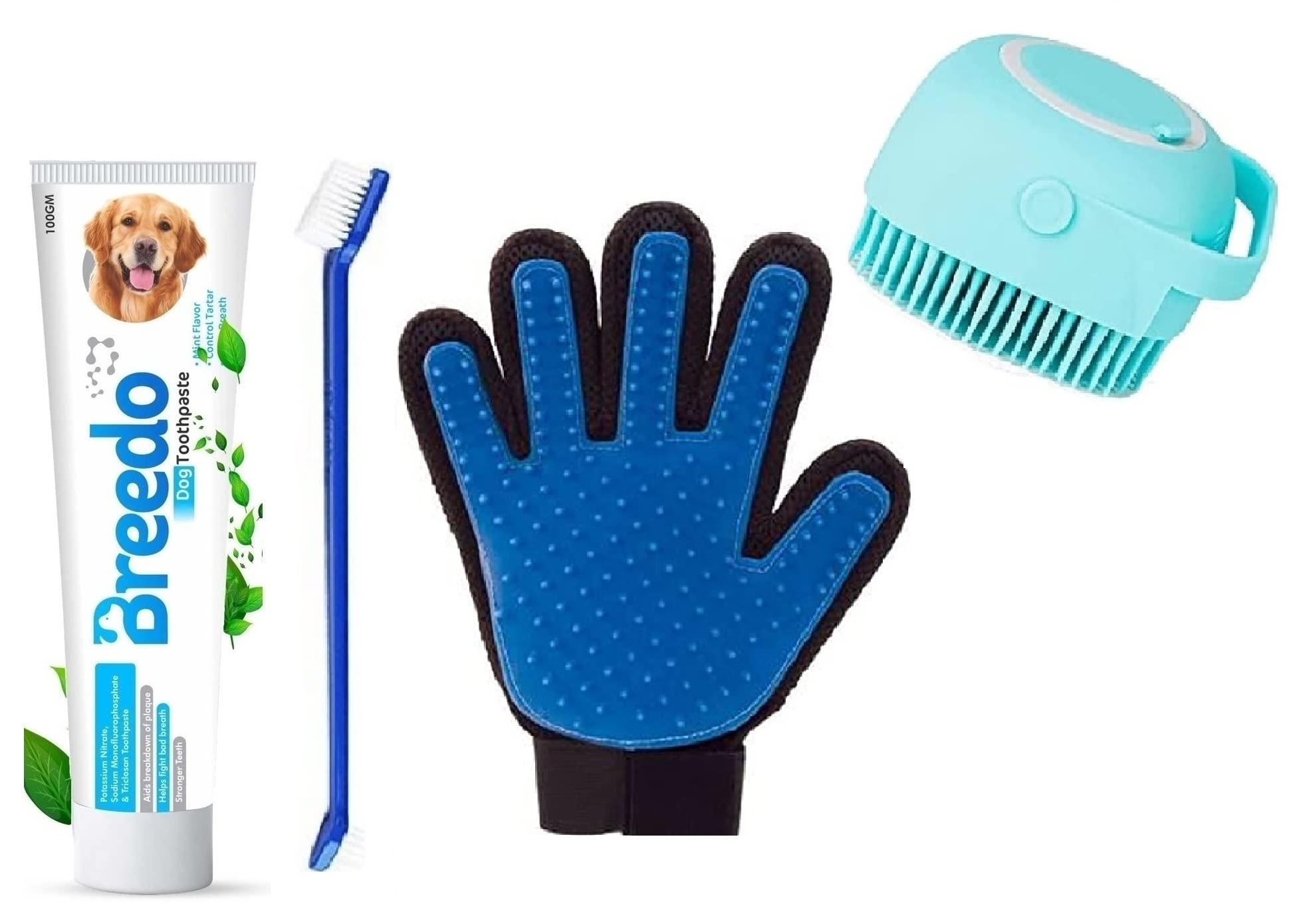 Breedo All Age Groups (Combo Of 4) Toothpaste + Gloves + Scrub + Teeth Manual Brush For All Breed Dogs Combo Kit|Cat|Monkey|Rabbit|Hamster|Dog Comb|Toothpaste|Teethbrush, Pack of 4,Multicolor (B0BYZLV8WB) Amazon Price History, Amazon Price Tracker