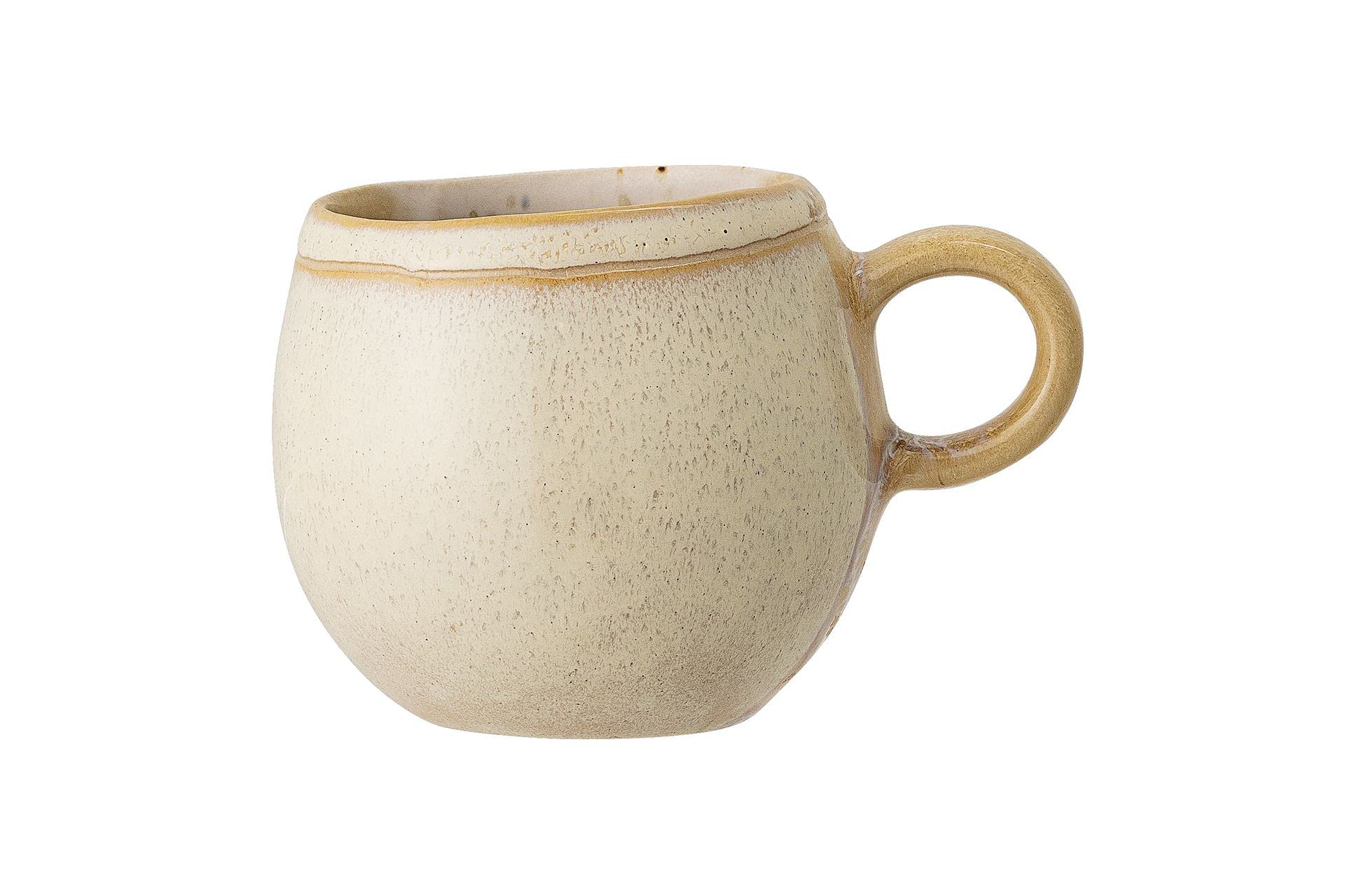 Bloomingville April Mug Yellow Grey Green Natural Coloured Ceramic