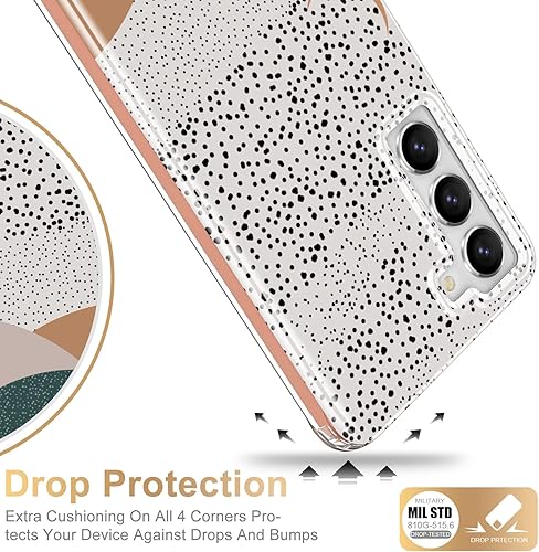 Miniatura 4 de Esdot Funda para Samsung Galaxy S23 grado militar prueba de caídas de 21 pies resistente con diseños de moda para mujeres y niñas funda protectora