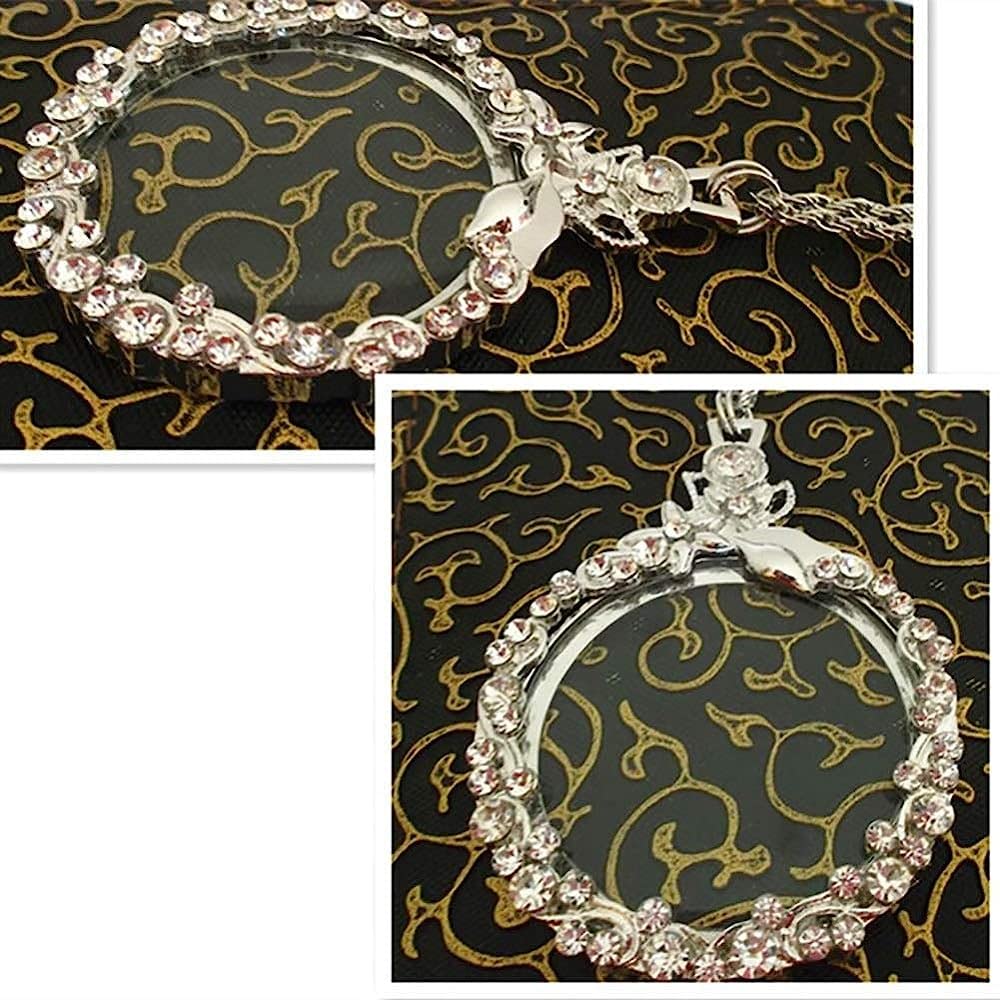 Collana con Lente d'Ingrandimento 10X per Lettura, Mappa scientifica, Documenti, Lente d'Ingrandimento, Lente d'Ingrandimento Luminosa