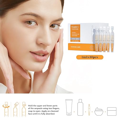 Miniatura 6 de Suero facial de vitamina C con ácido hialurónico, glutatión, vitamina E y niacinamida, suero facial antienvejecimiento para arrugas y manchas