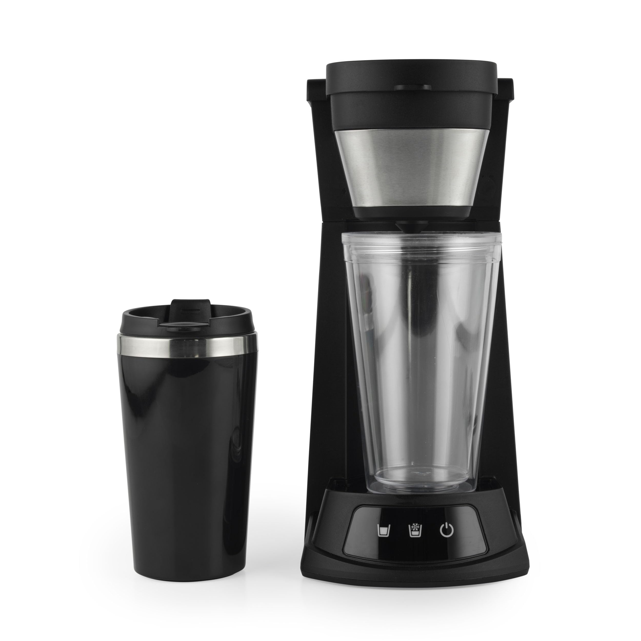 Petra Machine à Glacé 2 en 1 Café Espresso Frío 700W PT6214VDE Compatible Café Moulu Dosettes Tasse 420ml Gobelet 440ml