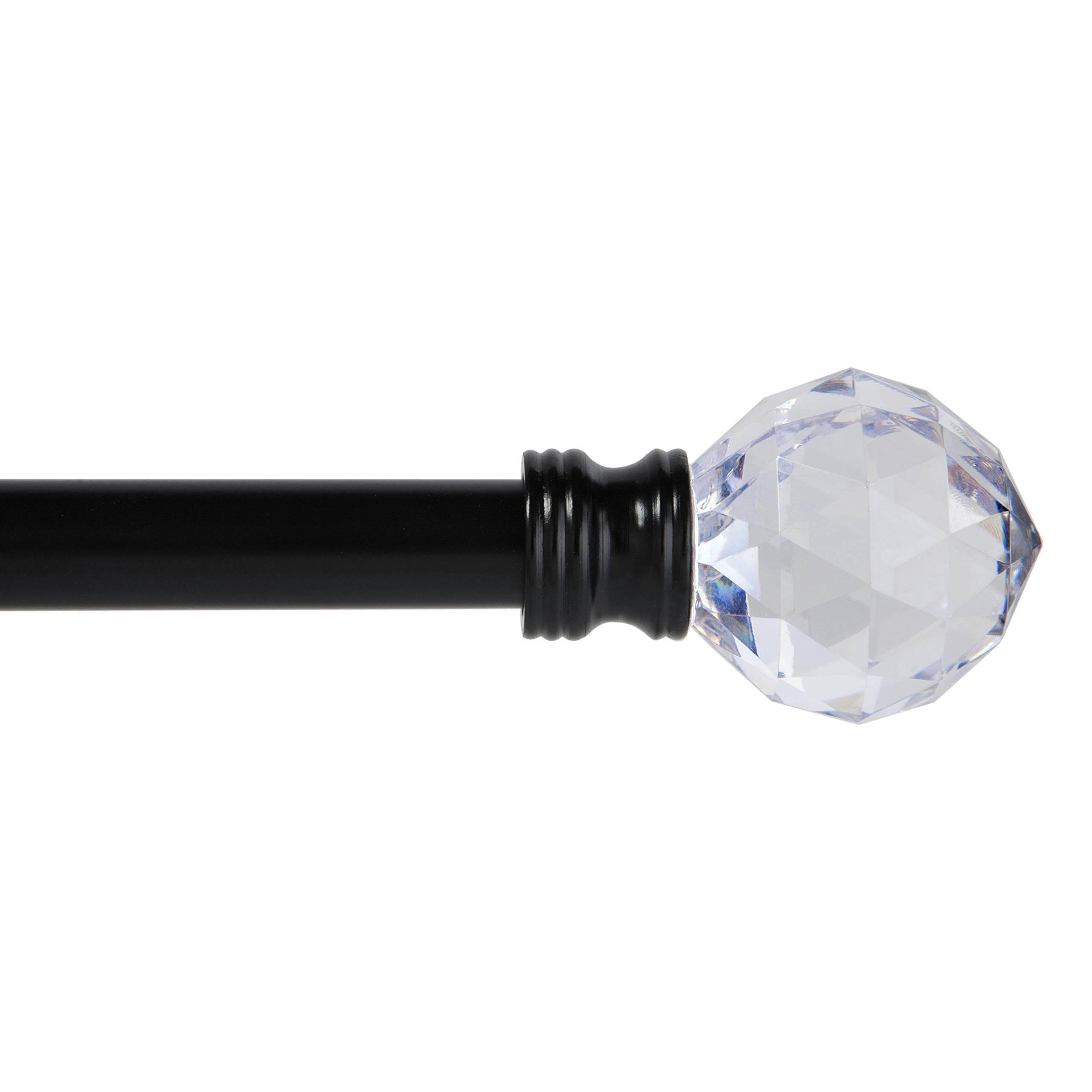 Photo 1 of Kenney Harris Window Curtain Rod, 28"-48", Black