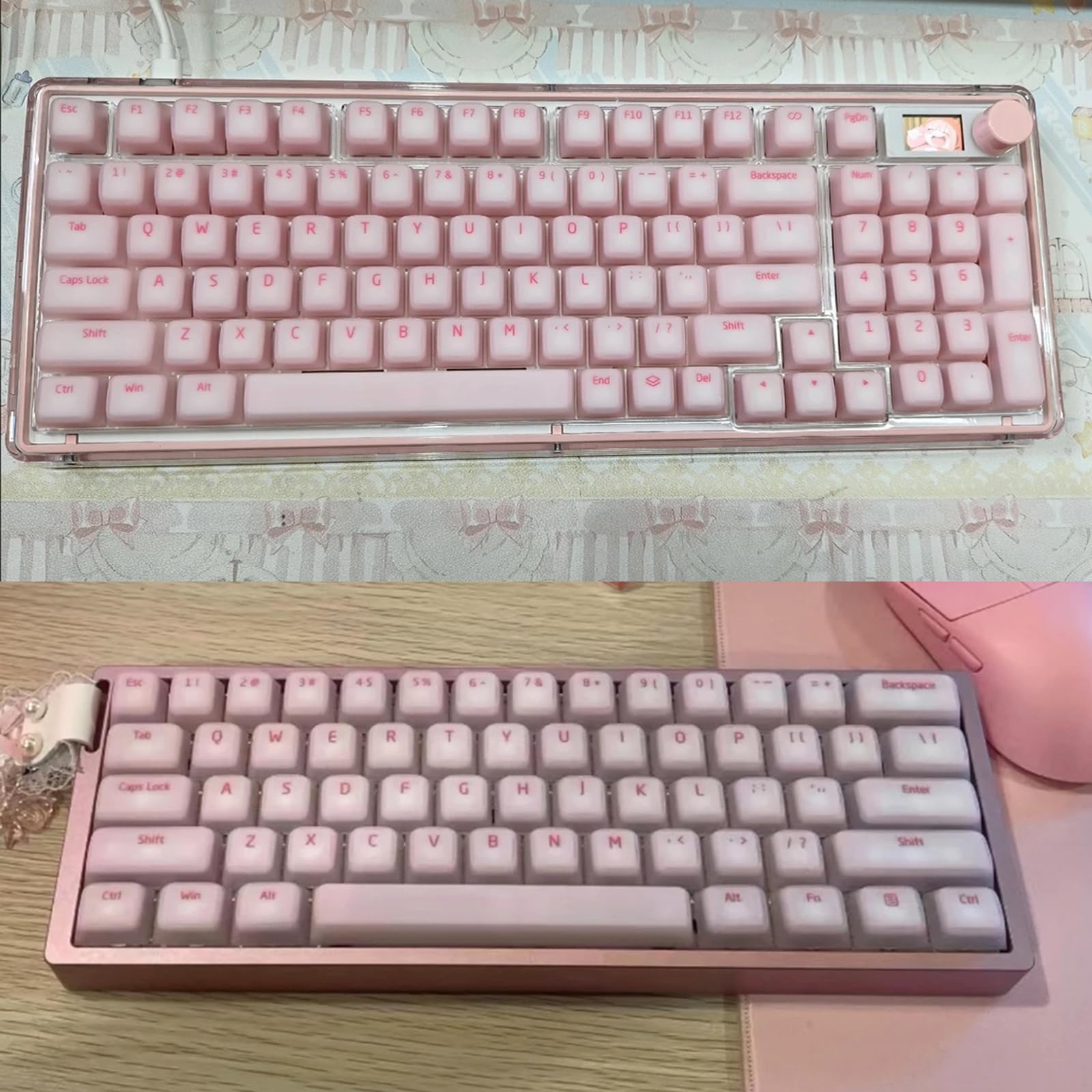 113 Keycaps retroilluminati Jelly Theme Sublimazione Garantire Uso Lungo Usura Durevole Silicone Keycap Profilo Originale Keycaps