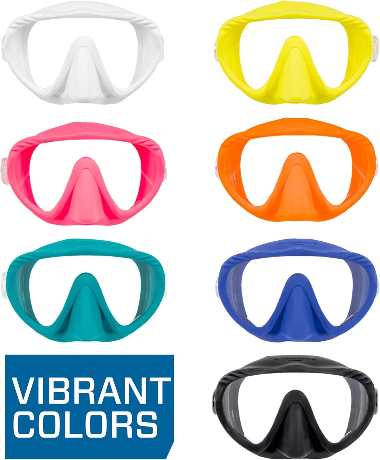 SCUBAPRO Ghost Scuba Dive Mask, Low-Volume Frameless Design w/Ultra Clear Single Lens, Silicone Skirt and Easy-Adjust Strap Buckles, Black - Image 5