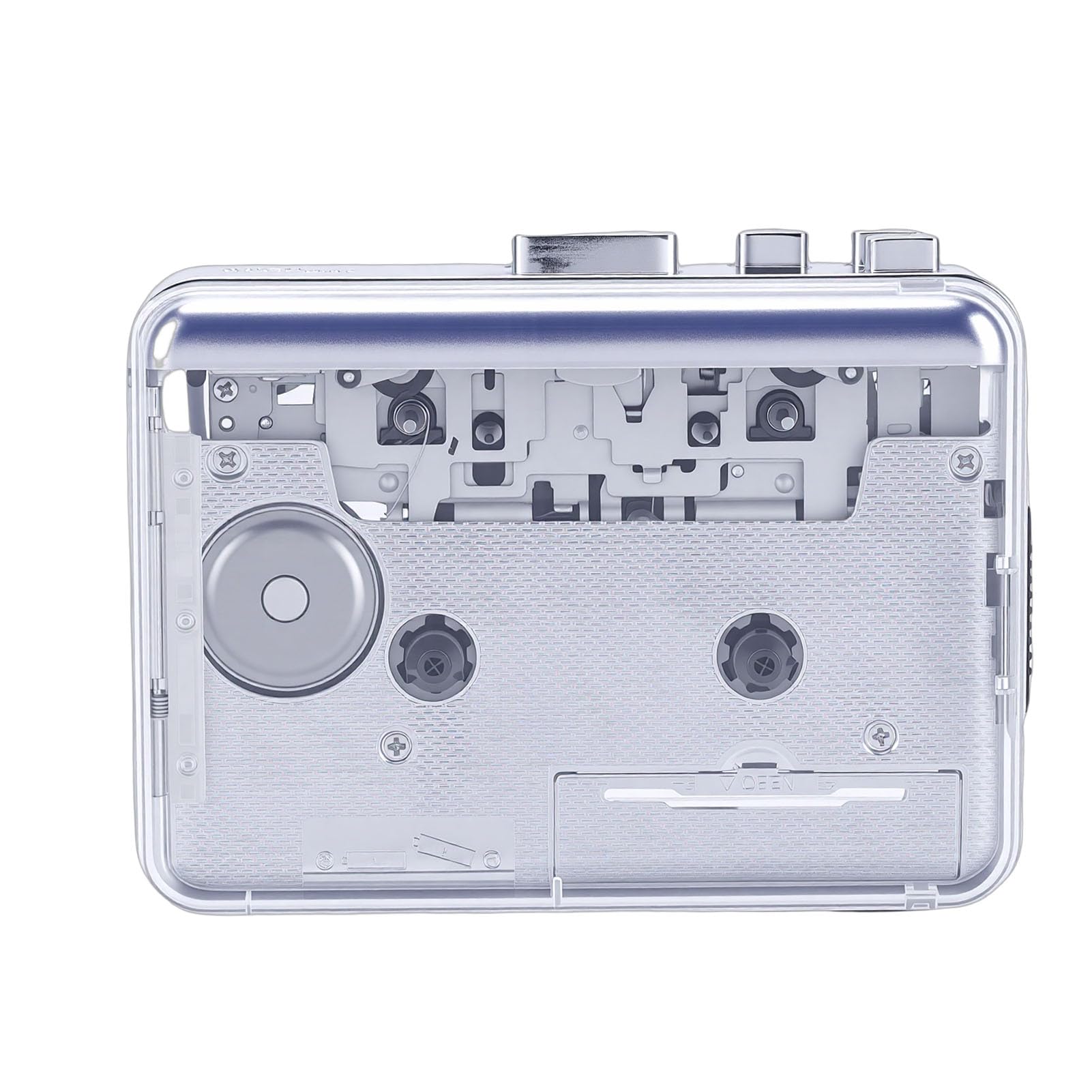 Lettore di Cassette Convertitore Portatile Compatto da Cassetta a MP3 con Doppi Altoparlanti per Amanti della Musica - Design Leggero in ABS