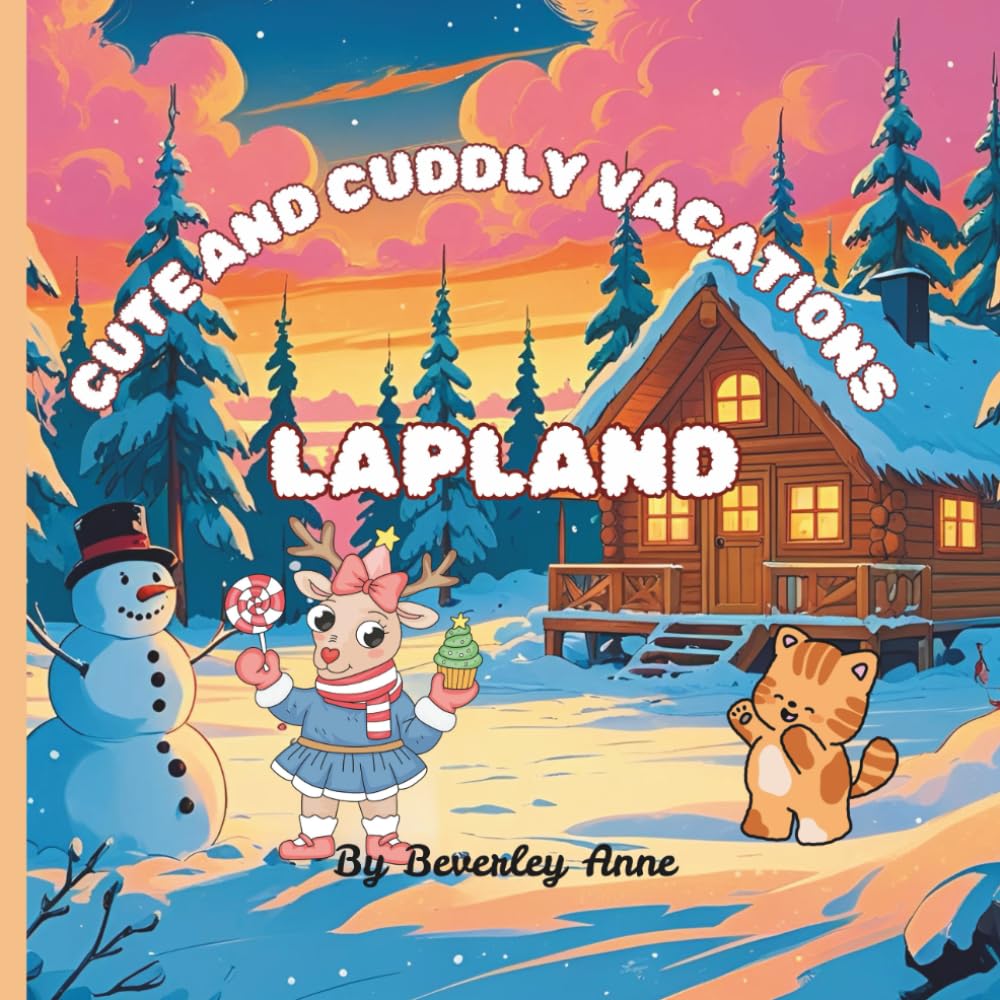 Cute and cuddly vacations Christmas trip to Lapland: Educational and fun colouring pages of our cute adventurers exploring the world.