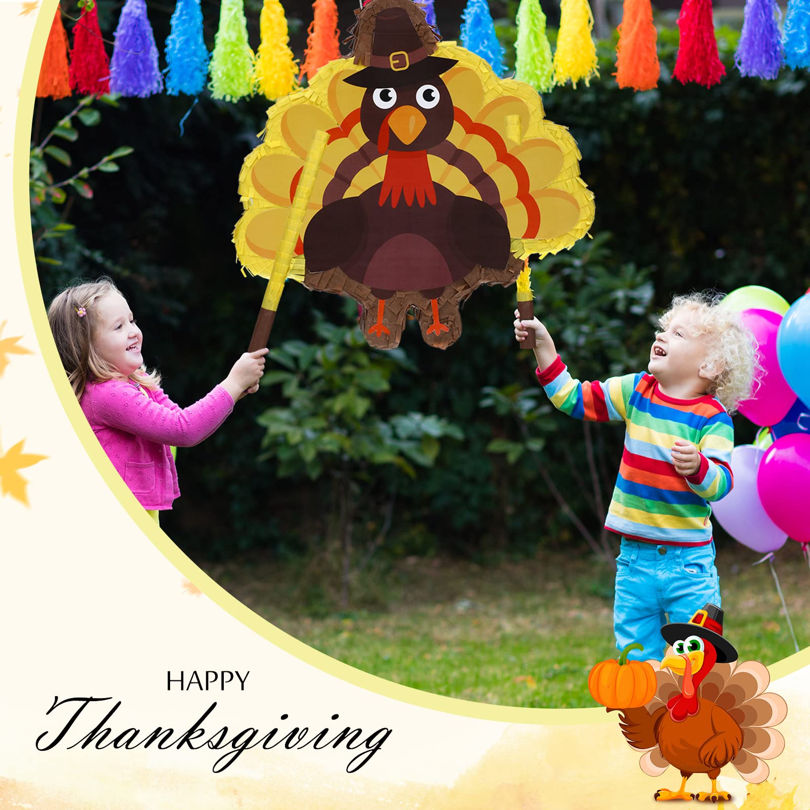 Kids Pinata With Blindfold Fox Piñata Autumn Fall Thanksgiving Party ...