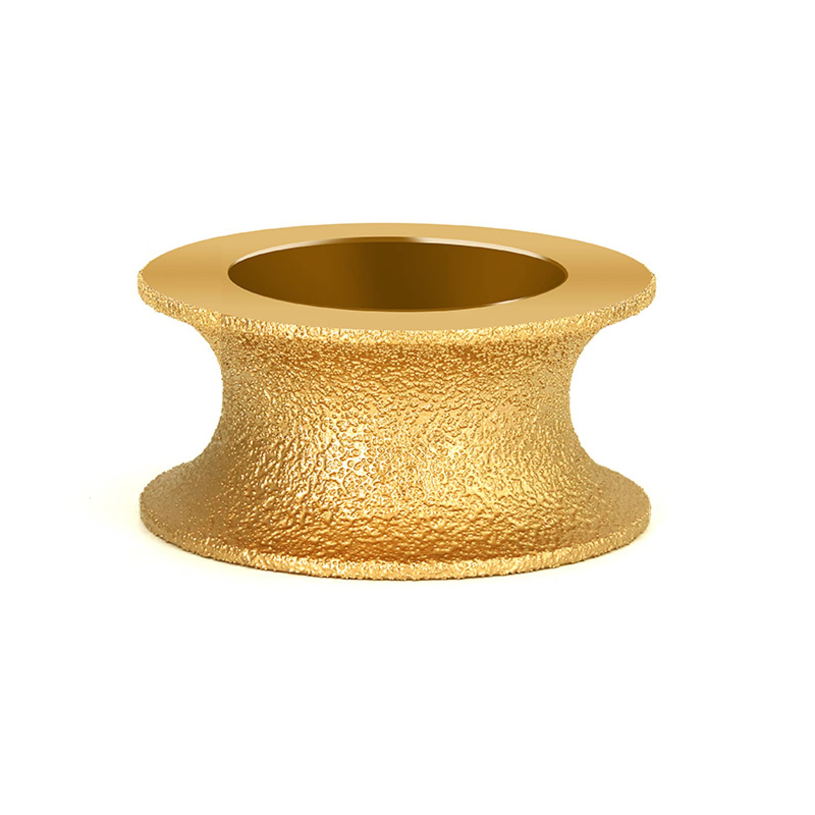 Uoxhfdh One Color Vacuum Brazed Diamond Grinding Wheel Demi Bullnose 75Mm 20Mm Bore 60-80Grit Multiple Sizes(30Mm)