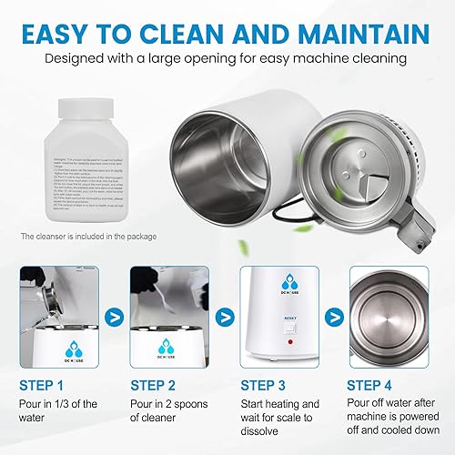 Miniatura 7 de DC HOUSE Máquina destiladora de agua de 1 galón destilación de agua pura de 750 W para mesa de encimera de hogar máquina de fabricación de agua